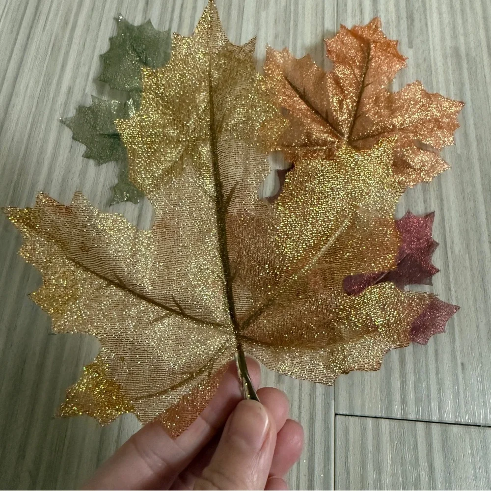 Crate&Barrel Set of 20 Autumnal Leaves NIB